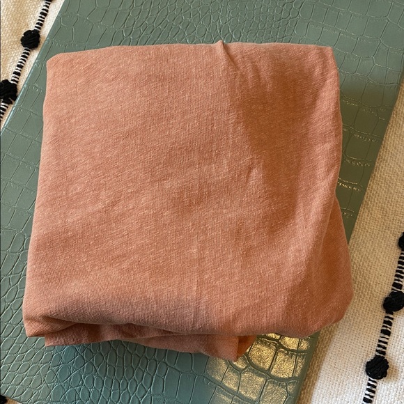 Nation Ltd Salmon Pink Puffed Shoulder T shirt. Size Extra Small. Pima Cotton. - Picture 8 of 8